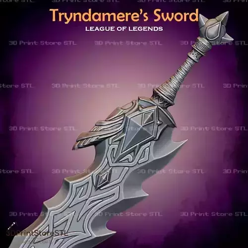 Tryndamere Sword Cosplay League of Legends - STL File