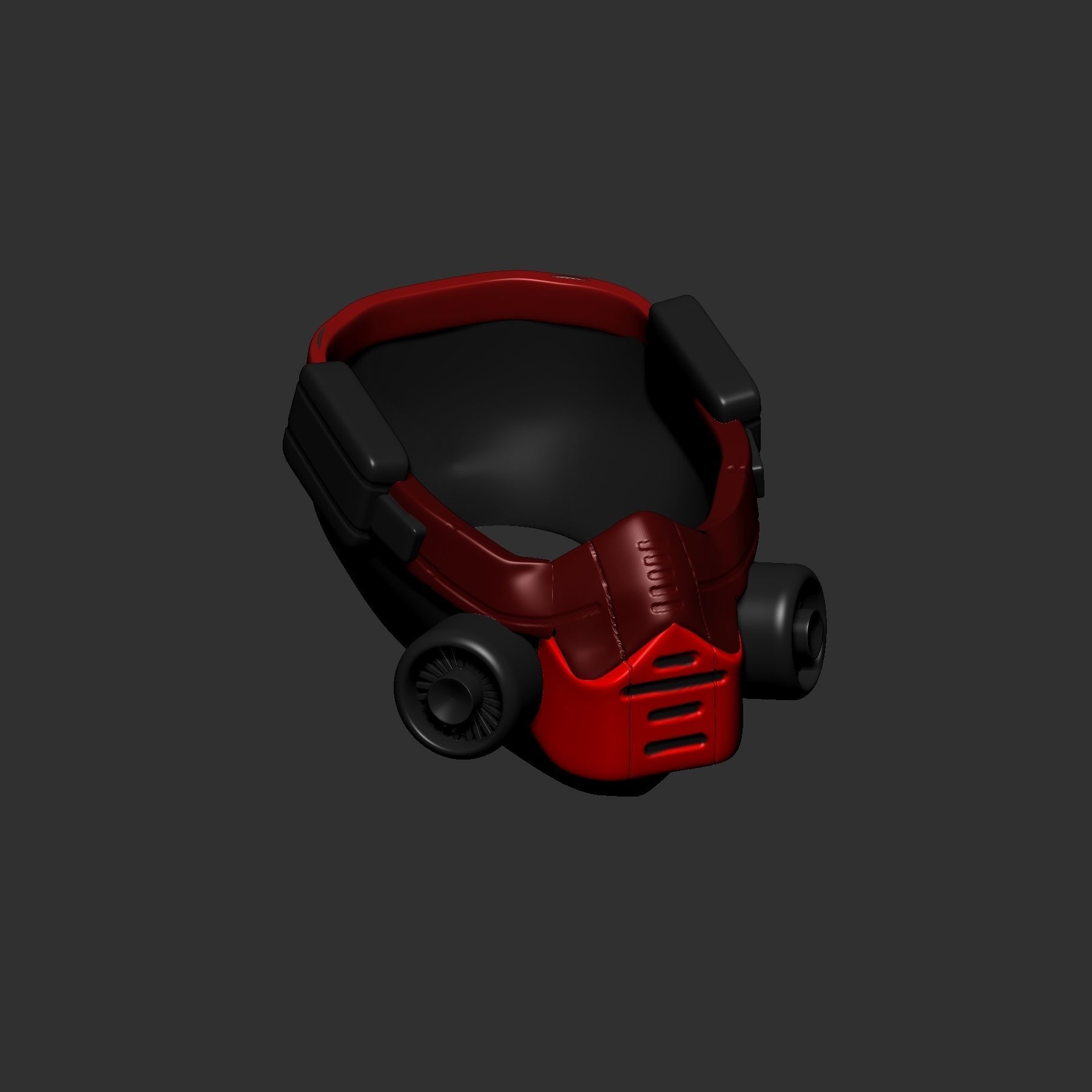 helmet high poly sculpt 3d printable  3D model_5