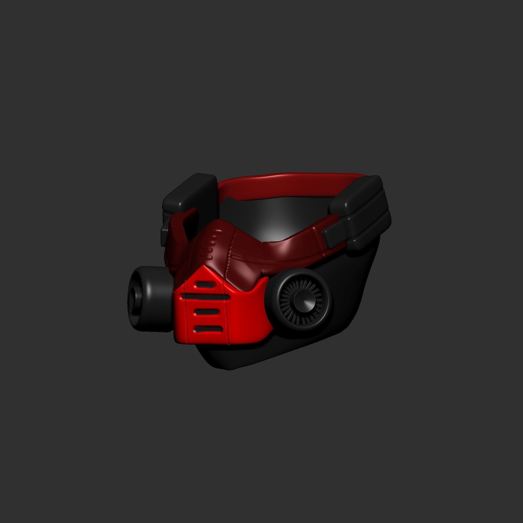 helmet high poly sculpt 3d printable  3D model_3