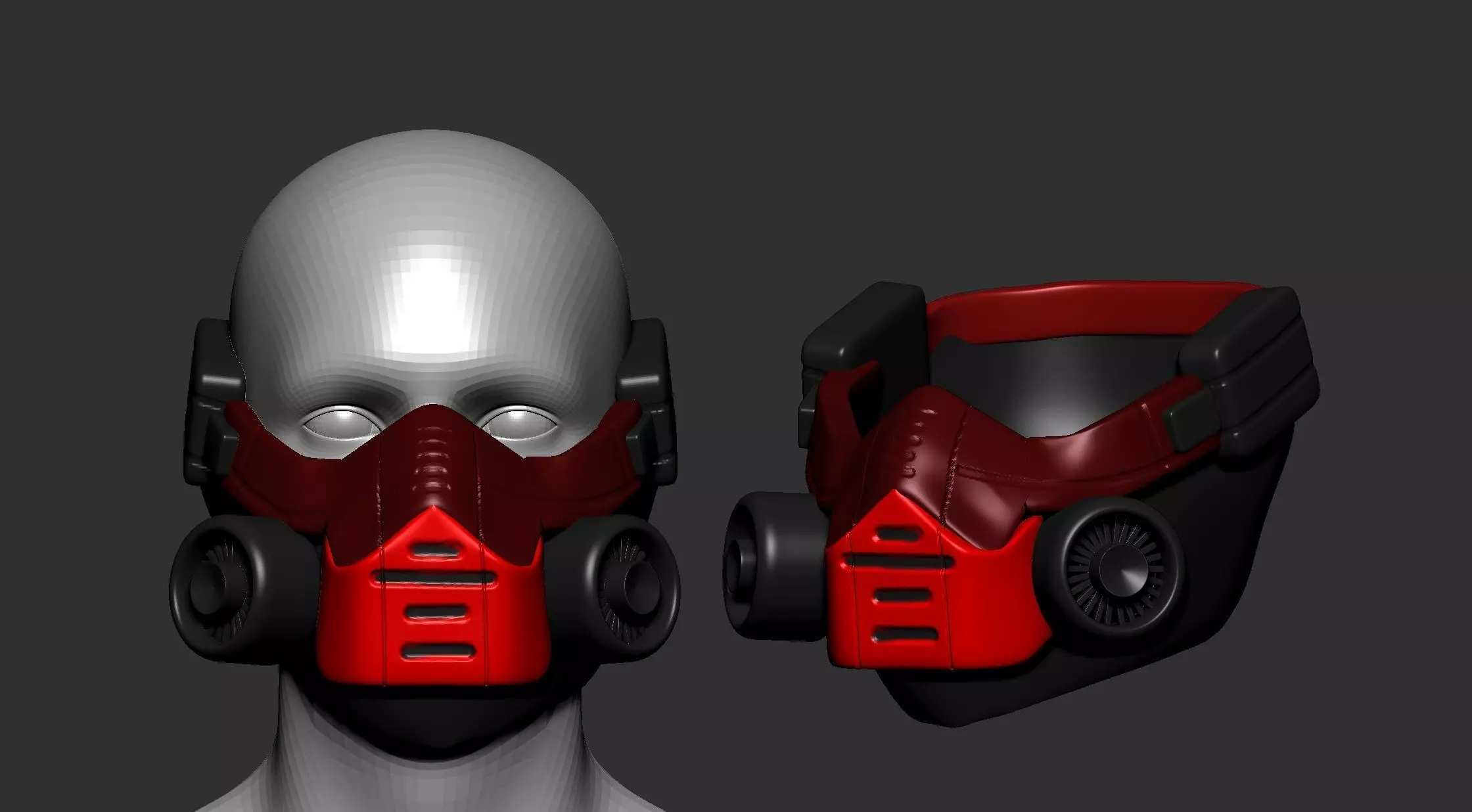 helmet high poly sculpt 3d printable  3D model_0