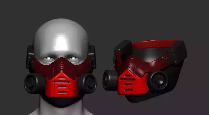 helmet high poly sculpt 3d printable 
