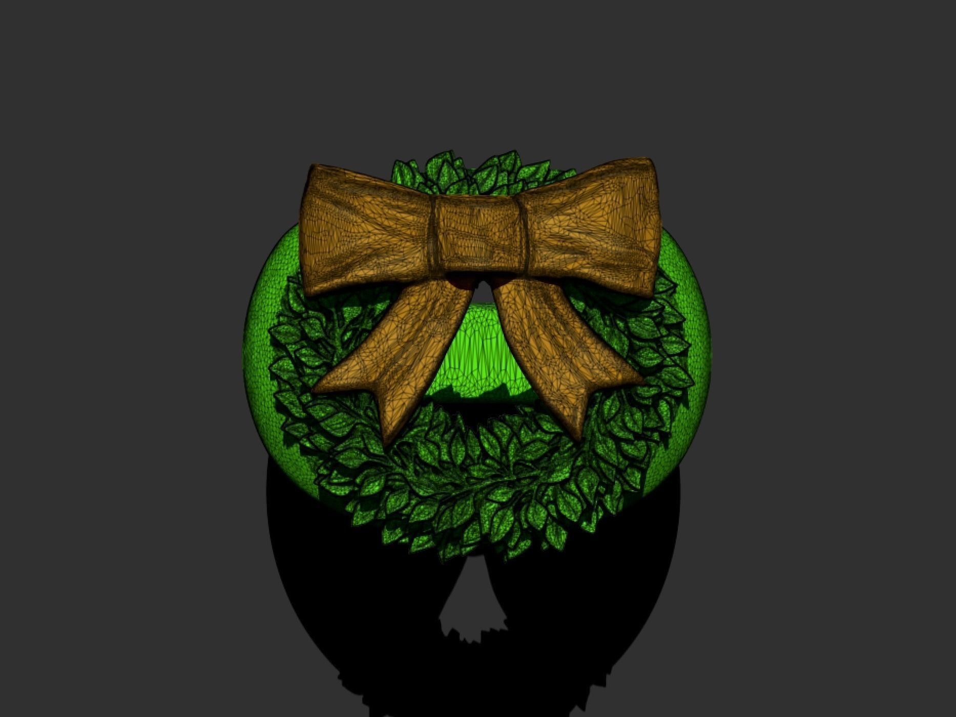 Santa Claus Christmas Ring 3D print model_8