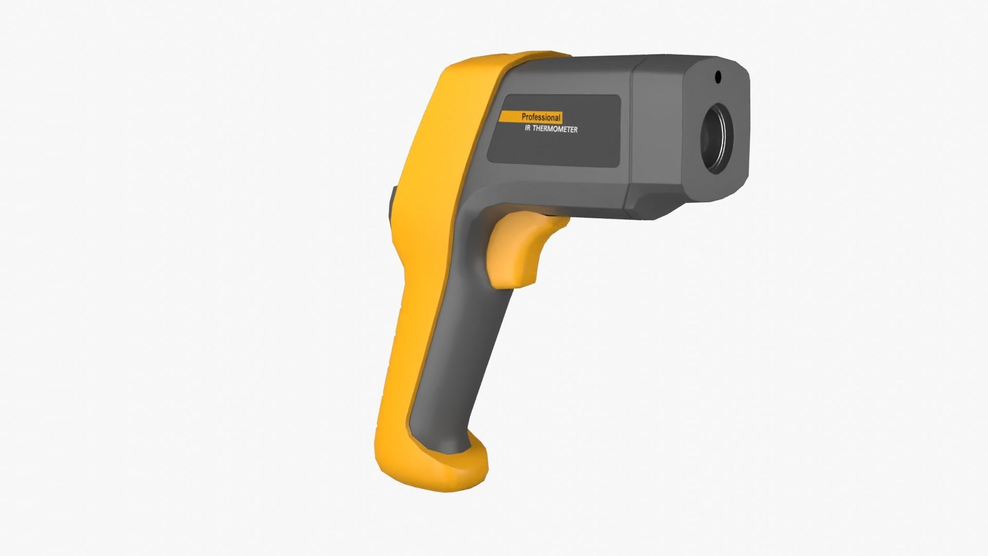 Thermometer infrared Low-poly 3D model_5