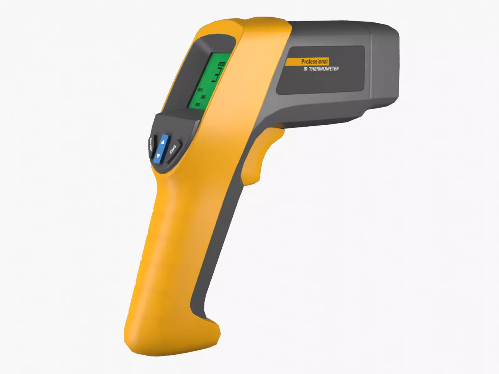 Thermometer infrared Low-poly 3D model_0