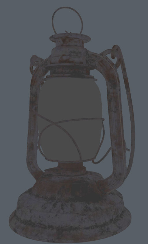 OLD Rusty Storm Lantern Lamp Low Poly Game Ready 3D Model Free low-poly 3D model_21
