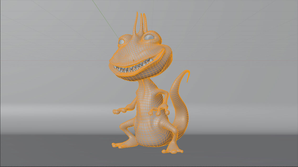 Frogski 3D model dinosaur Low-poly 3D model_6