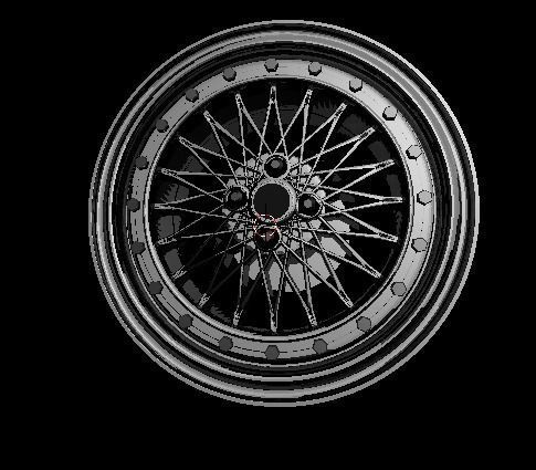 1 to 24 scale car rims 3D print model_1