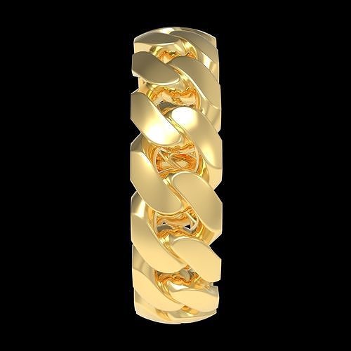  Ring  Cuban link 3D print model