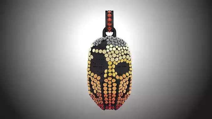 Mask sprinkled wit diamonds 3D print model