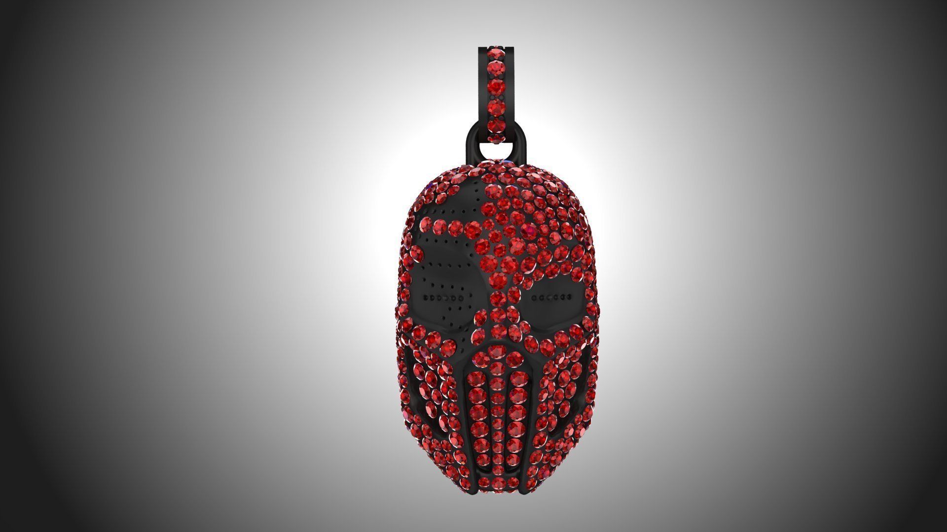 Mask sprinkled wit diamonds 3D print model_1