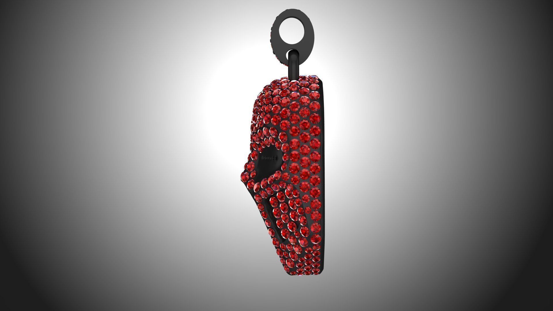 Mask sprinkled wit diamonds 3D print model_2