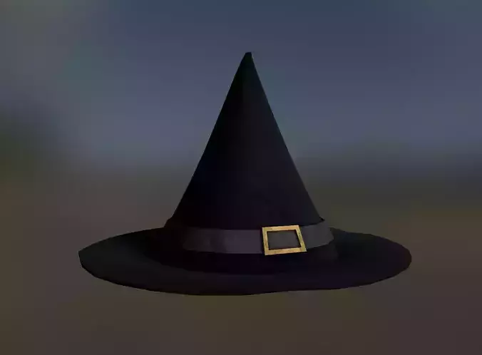 Witches Hat Low-poly 3D model