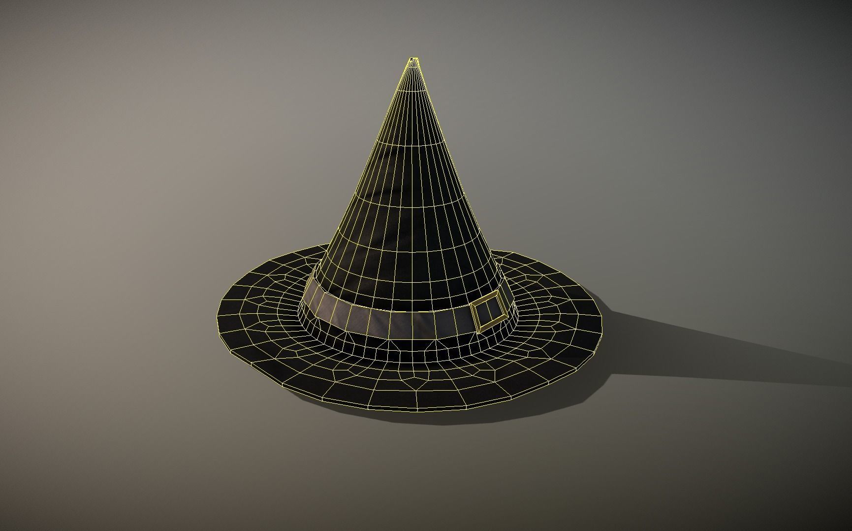 Witches Hat Low-poly 3D model_11