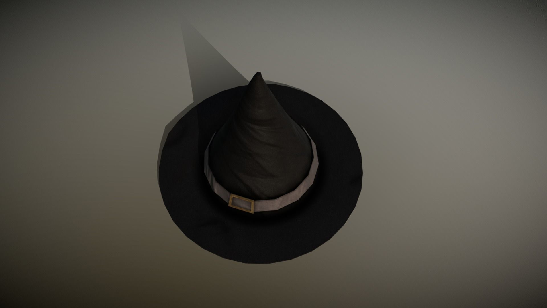 Witches Hat Low-poly 3D model_3