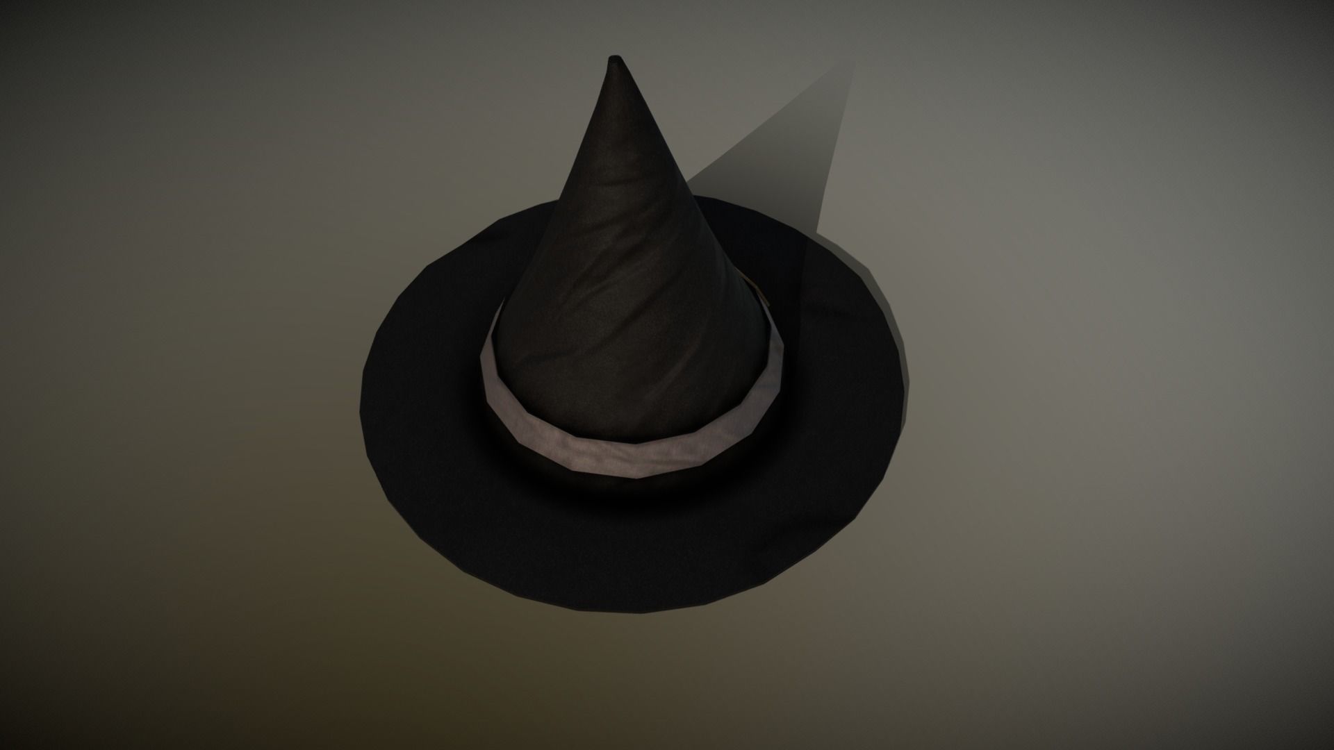 Witches Hat Low-poly 3D model_5