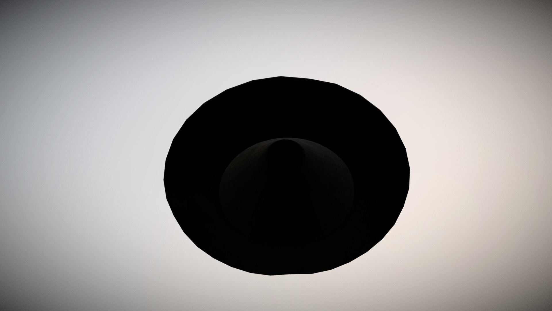 Witches Hat Low-poly 3D model_4