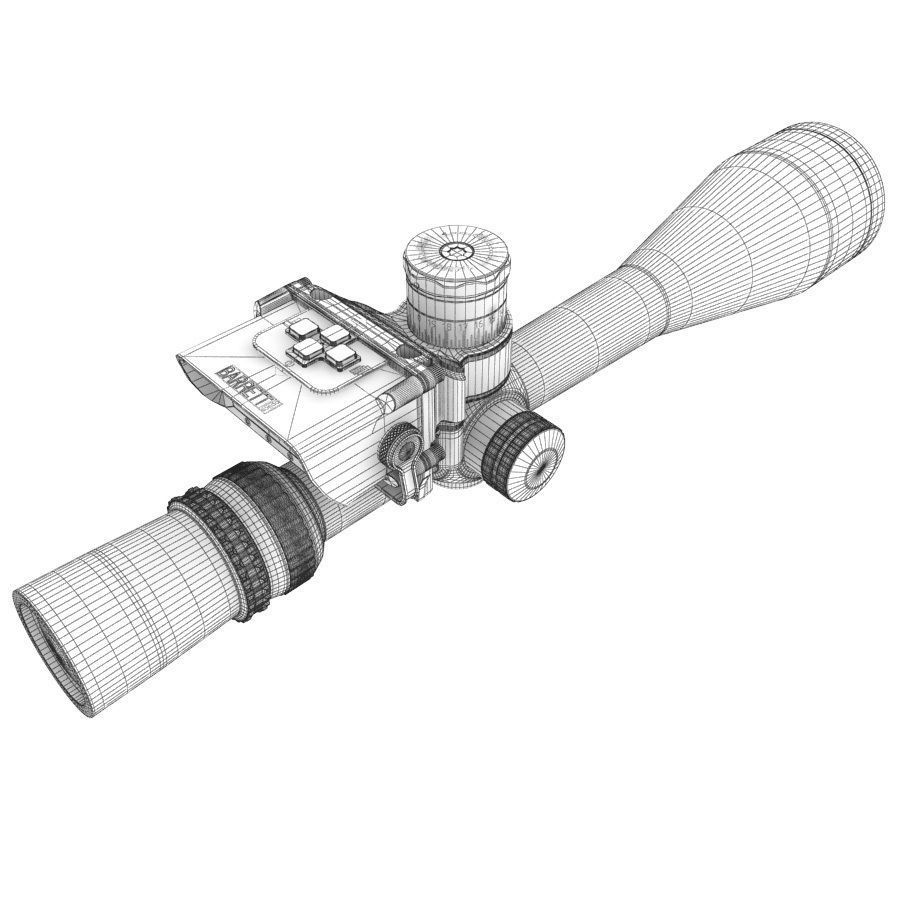 Reflectoscope 3D rifle scope 3D model_17