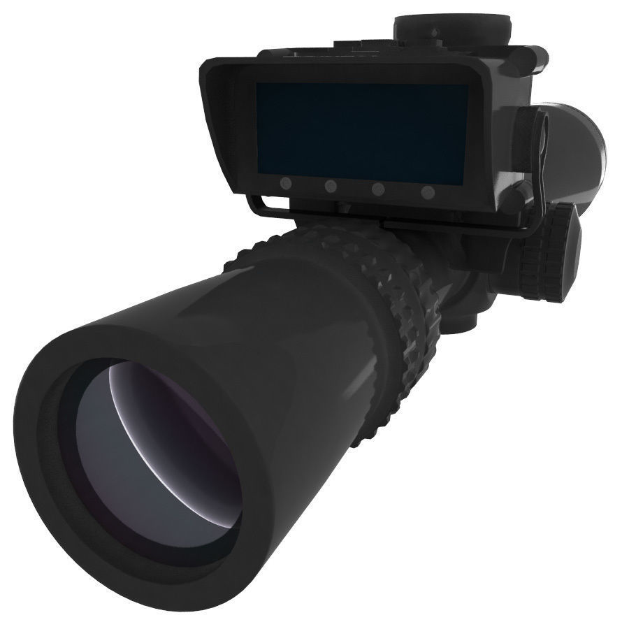Reflectoscope 3D rifle scope 3D model_4