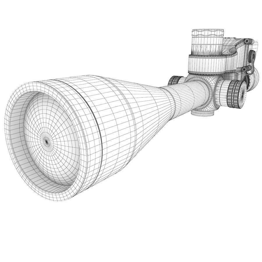 Reflectoscope 3D rifle scope 3D model_11