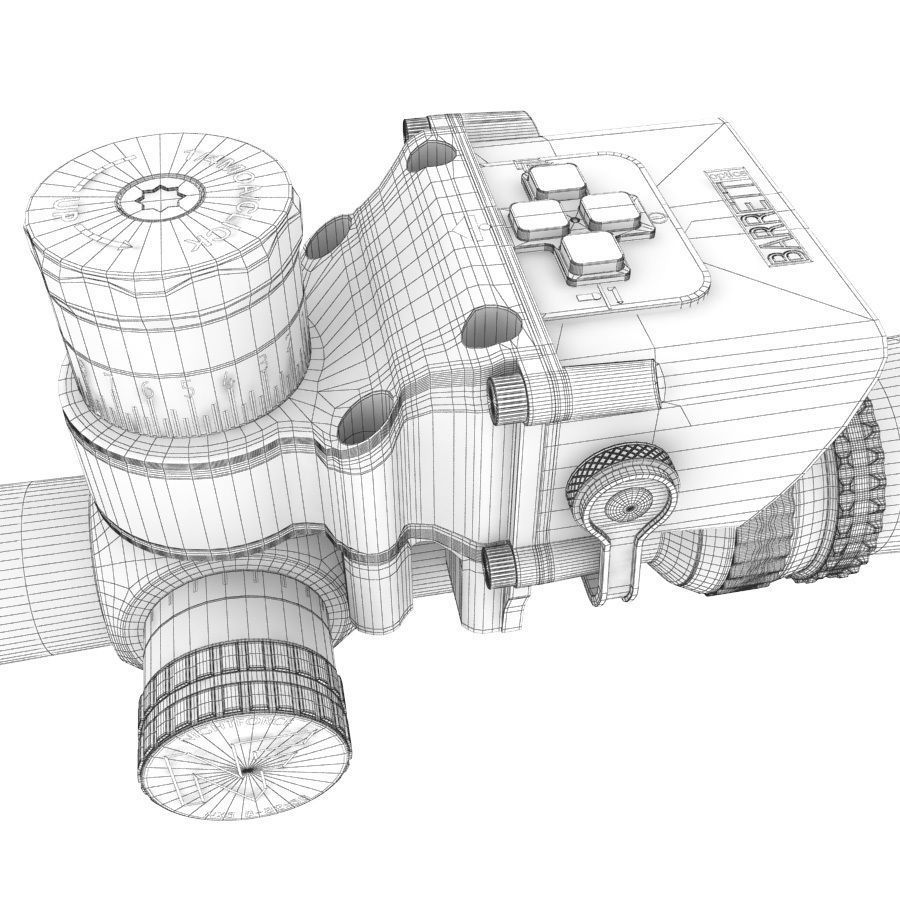 Reflectoscope 3D rifle scope 3D model_21
