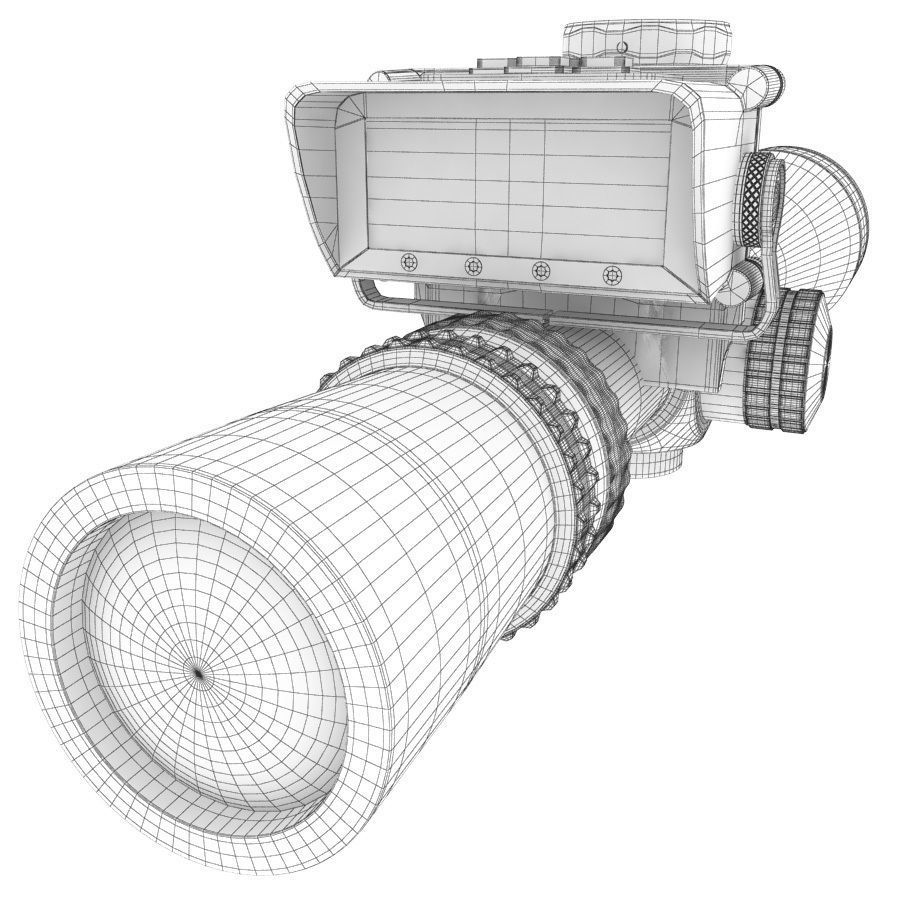 Reflectoscope 3D rifle scope 3D model_16