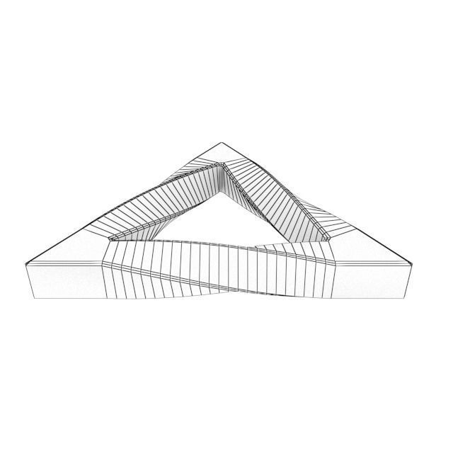 Twisted Triangle 3D print model_4
