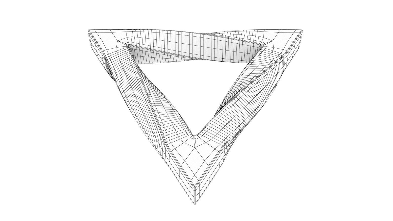 Twisted Triangle 3D print model_7