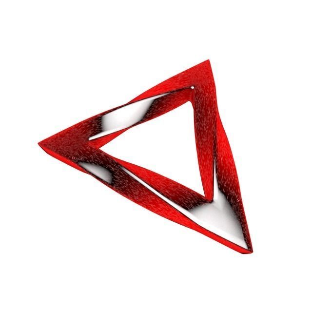 Twisted Triangle 3D print model_1