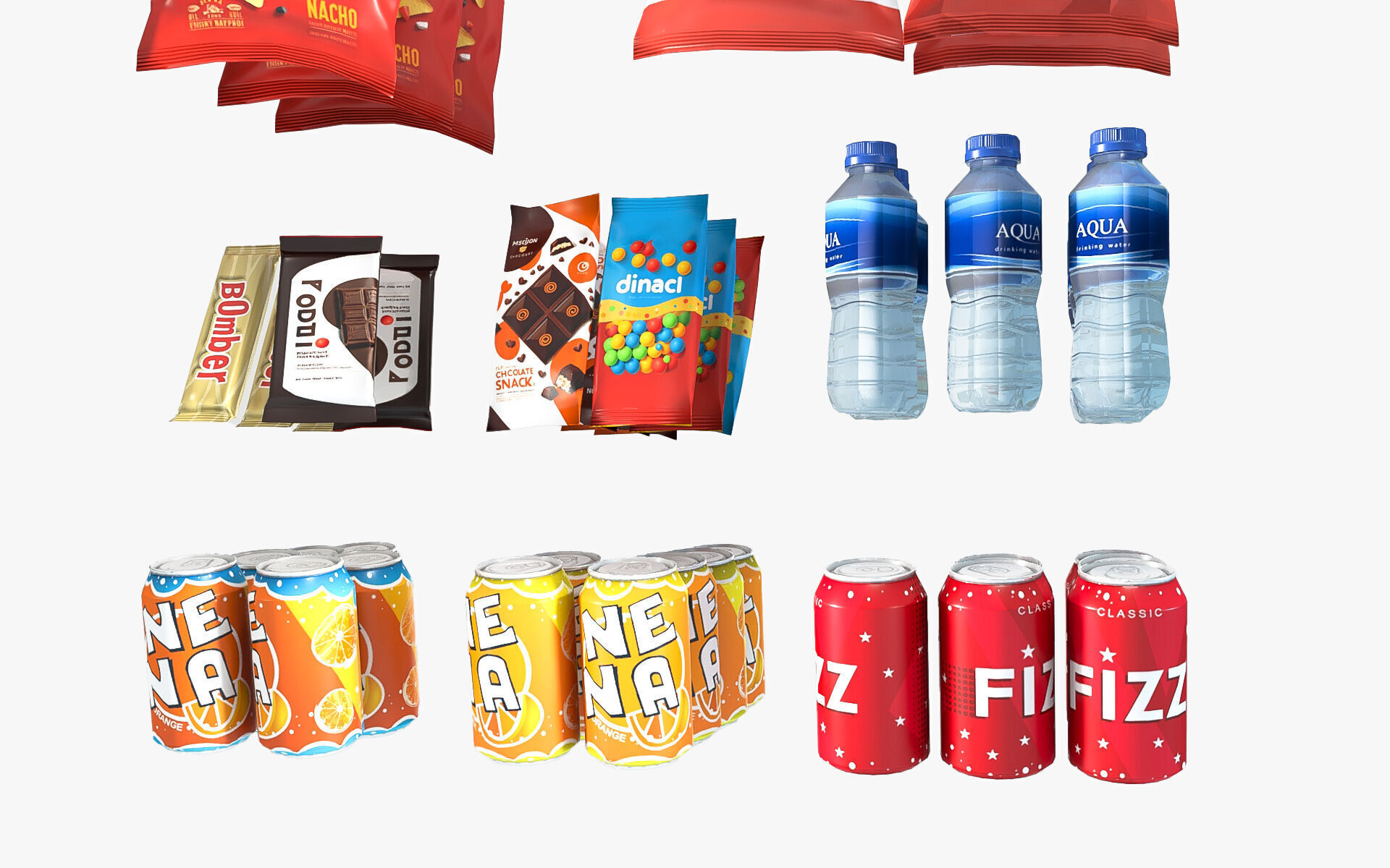 Vending machine Low-poly 3D model Low-poly 3D model_19