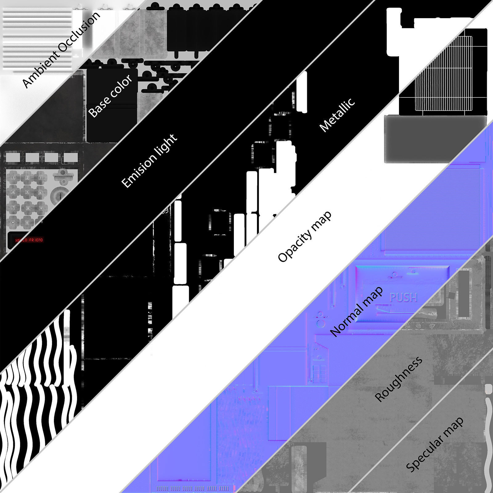 Vending machine Low-poly 3D model Low-poly 3D model_24