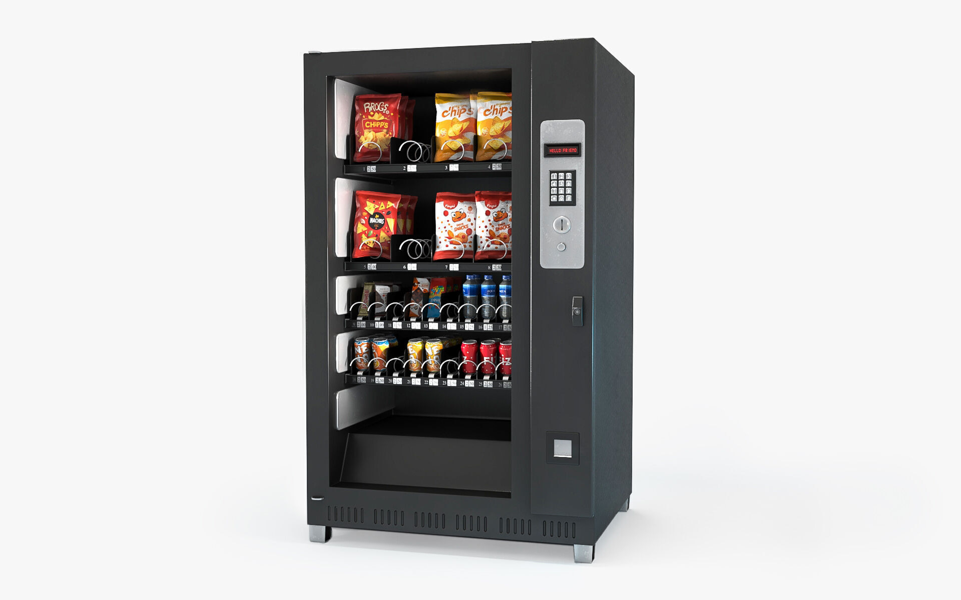 Vending machine Low-poly 3D model Low-poly 3D model_7