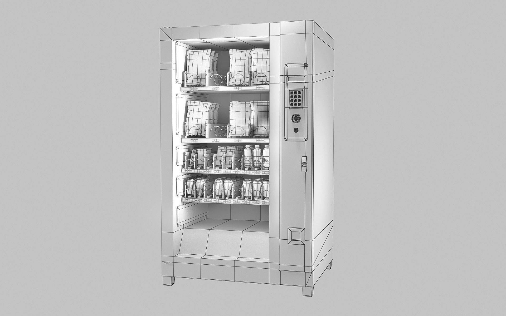 Vending machine Low-poly 3D model Low-poly 3D model_8