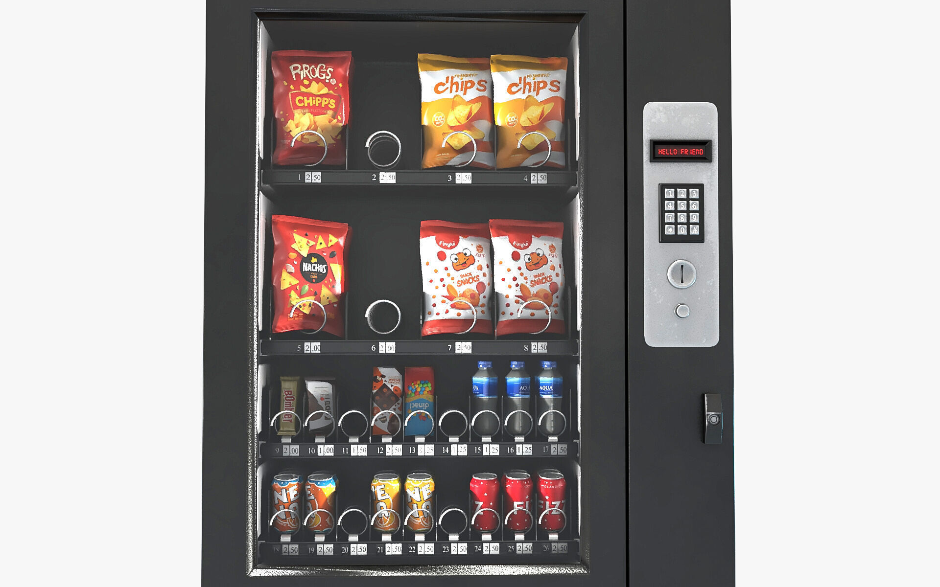 Vending machine Low-poly 3D model Low-poly 3D model_9
