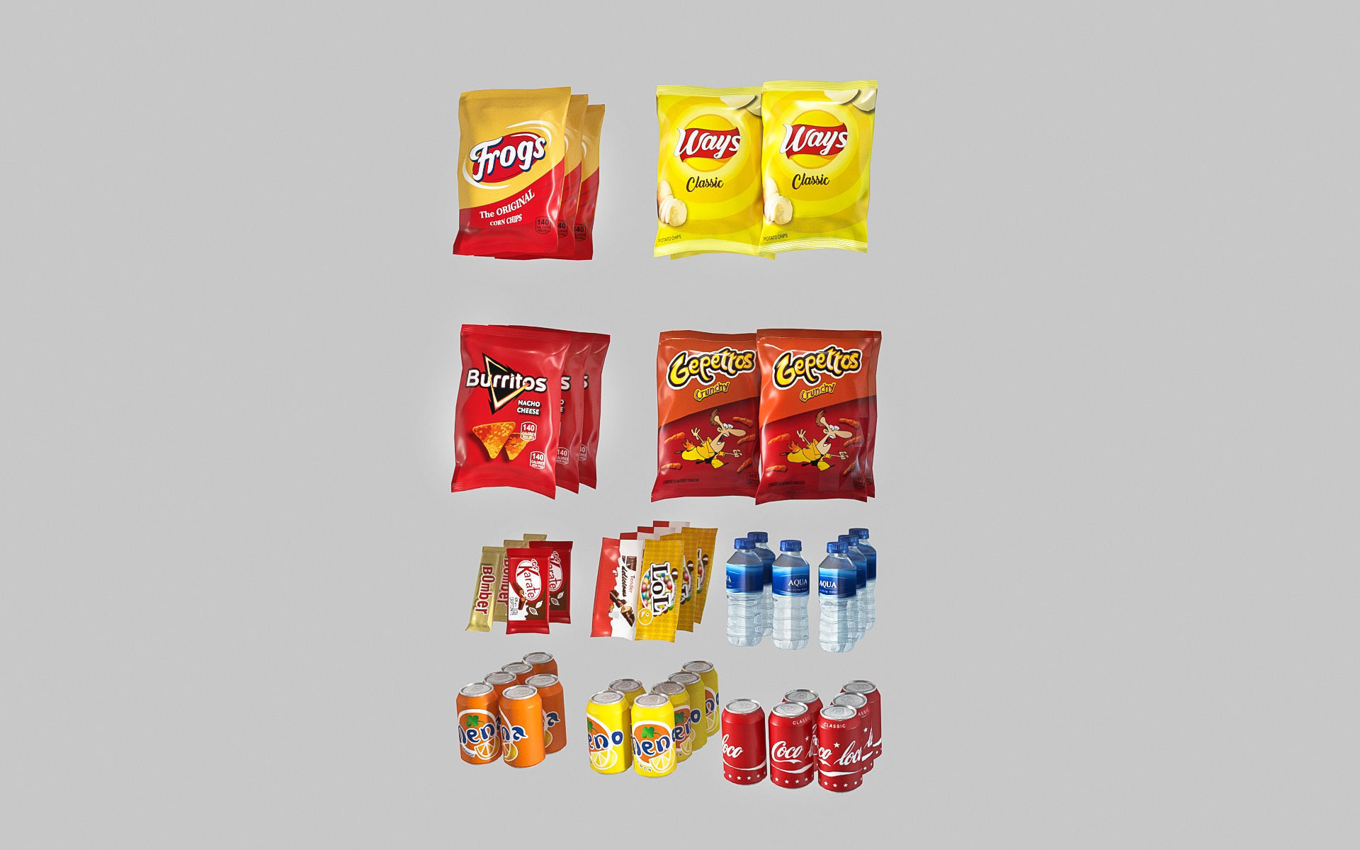 Vending machine Low-poly 3D model Low-poly 3D model_17