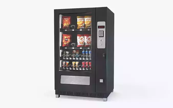 Vending machine Low-poly 3D model Low-poly 3D model