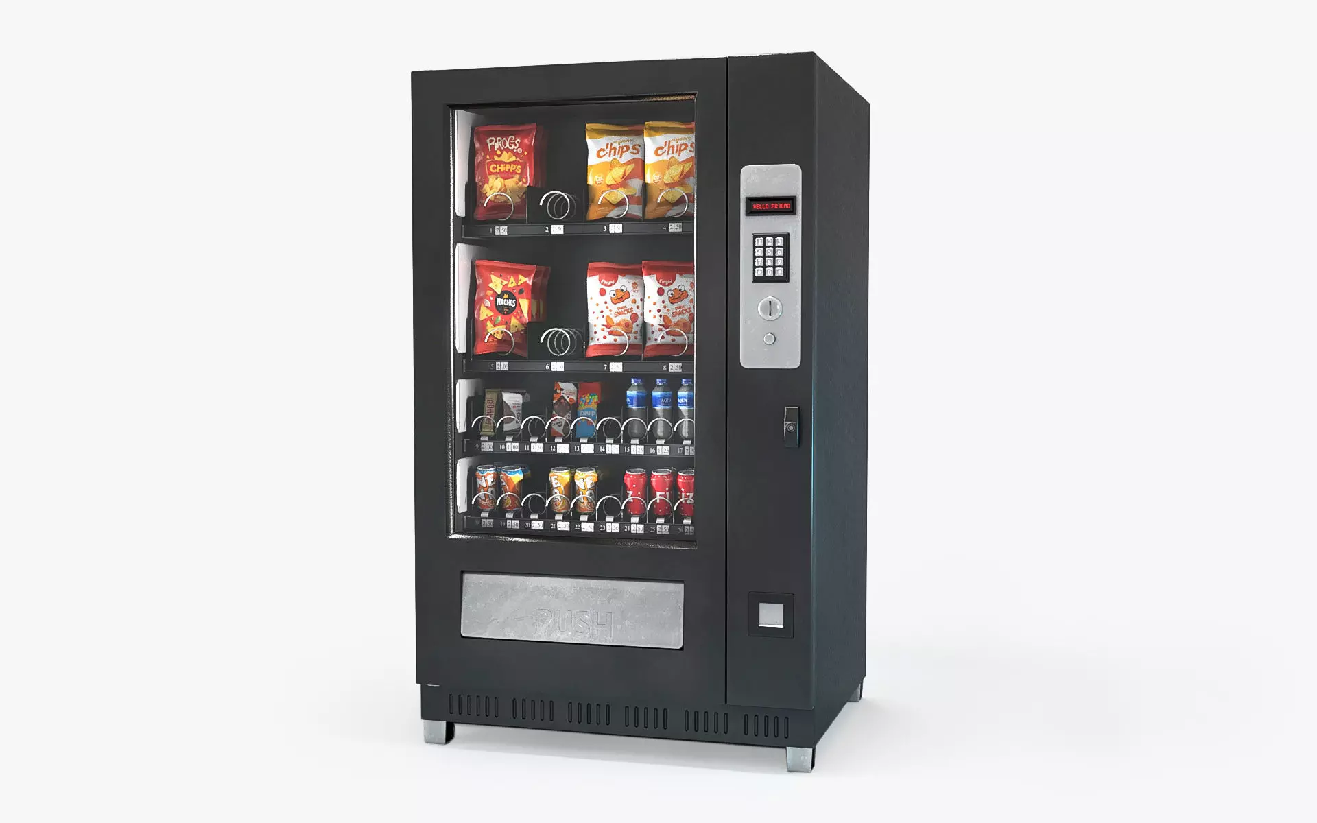 Vending machine Low-poly 3D model Low-poly 3D model_0