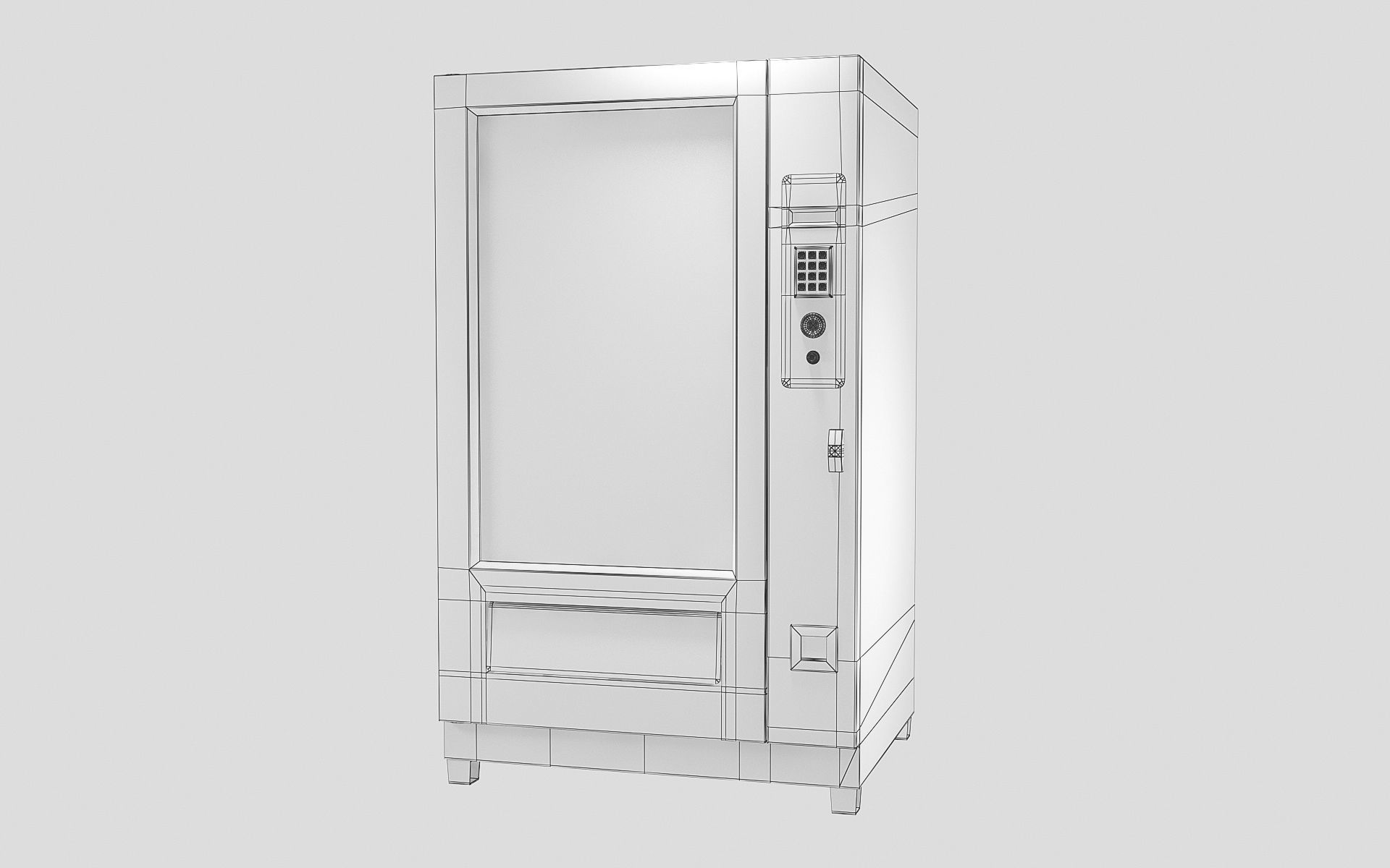 Vending machine Low-poly 3D model Low-poly 3D model_1