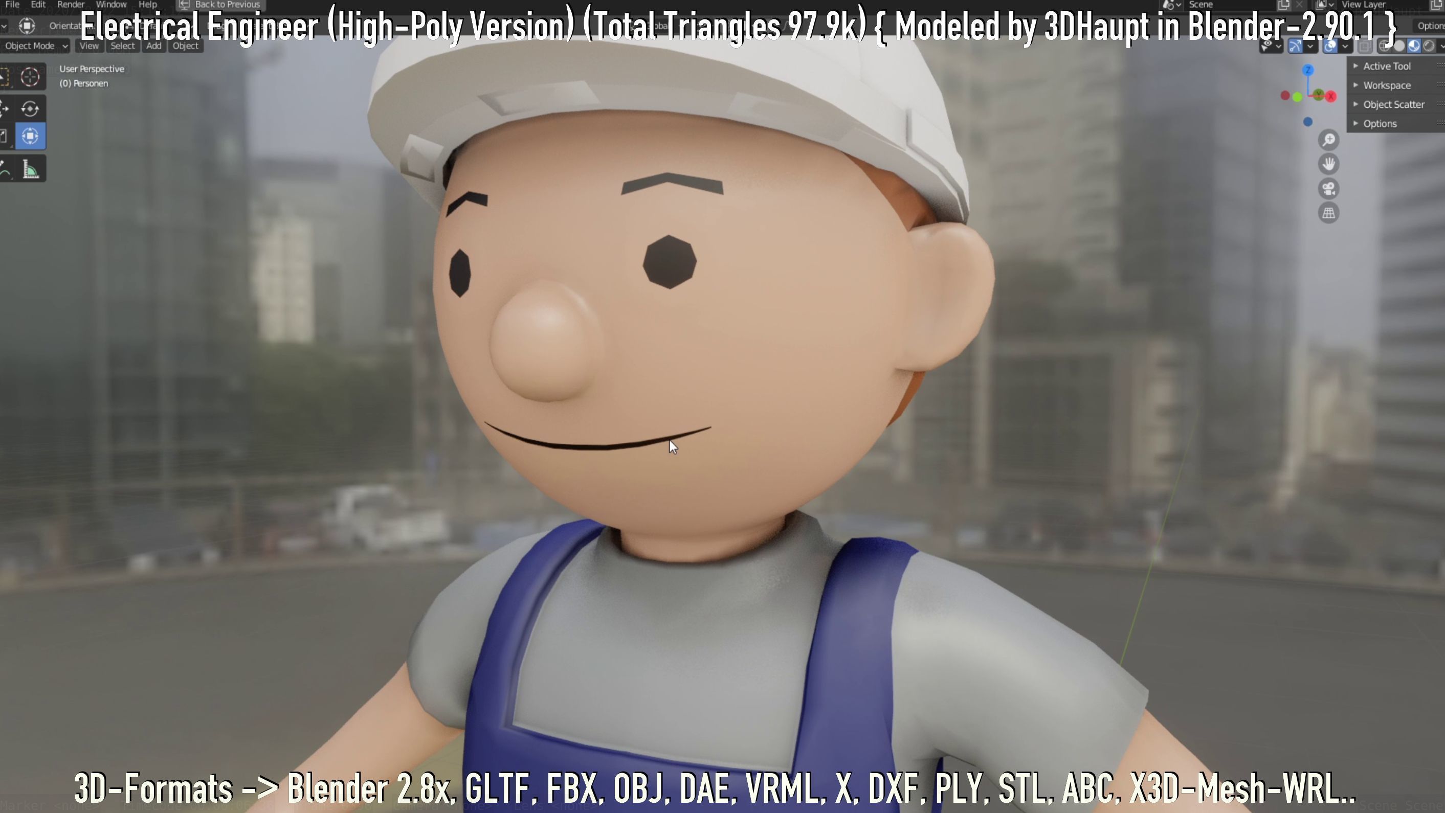 Electrical Engineer High-Poly Version Not Rigged 3D model_25