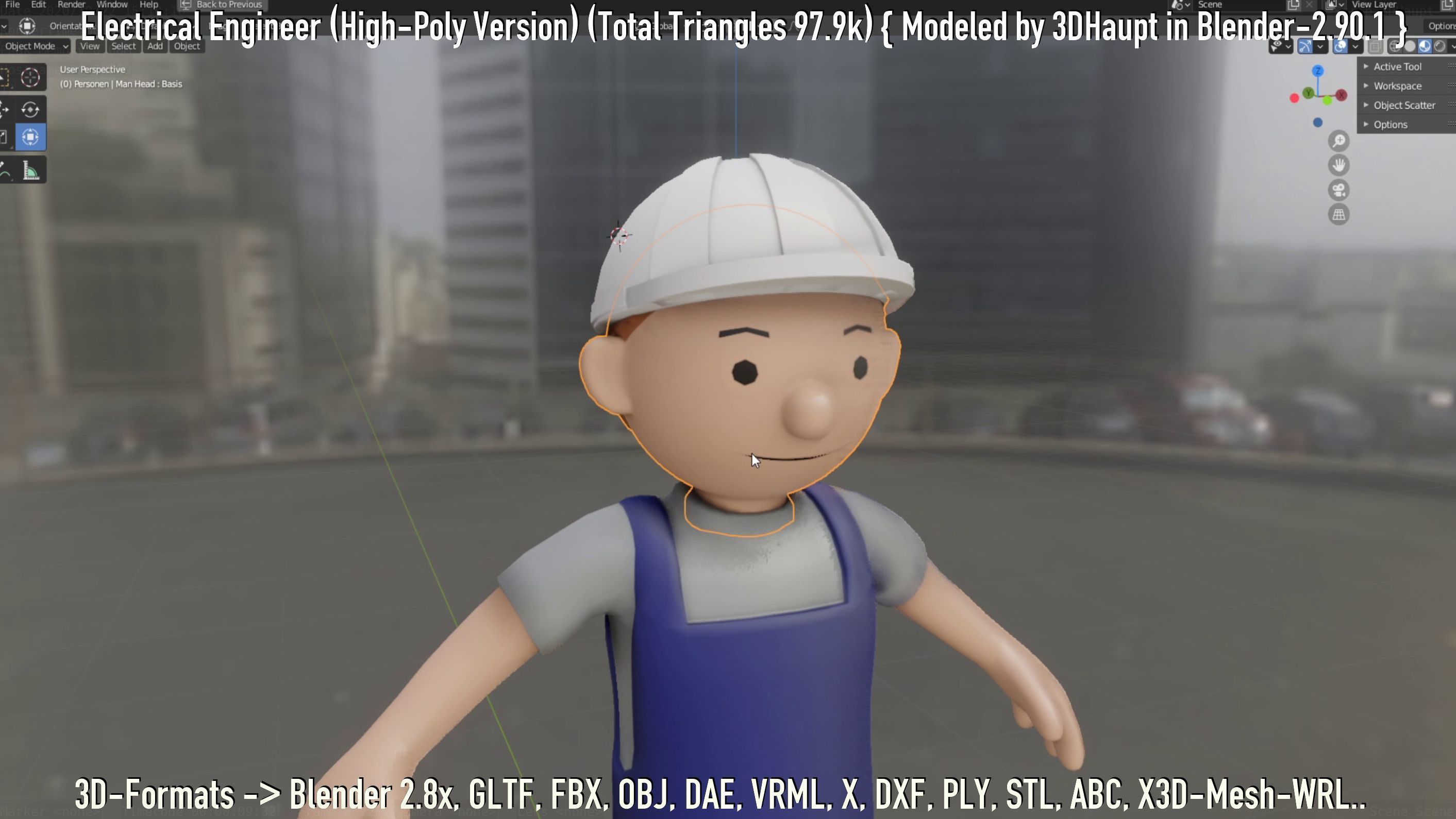 Electrical Engineer High-Poly Version Not Rigged 3D model_57