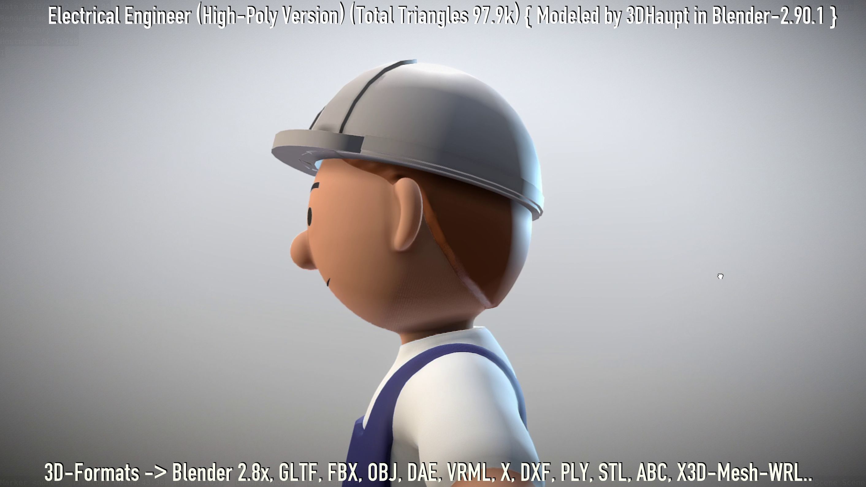 Electrical Engineer High-Poly Version Not Rigged 3D model_37