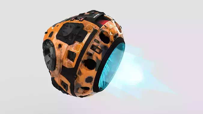 Sci-Fi hover unit  Free 3D model