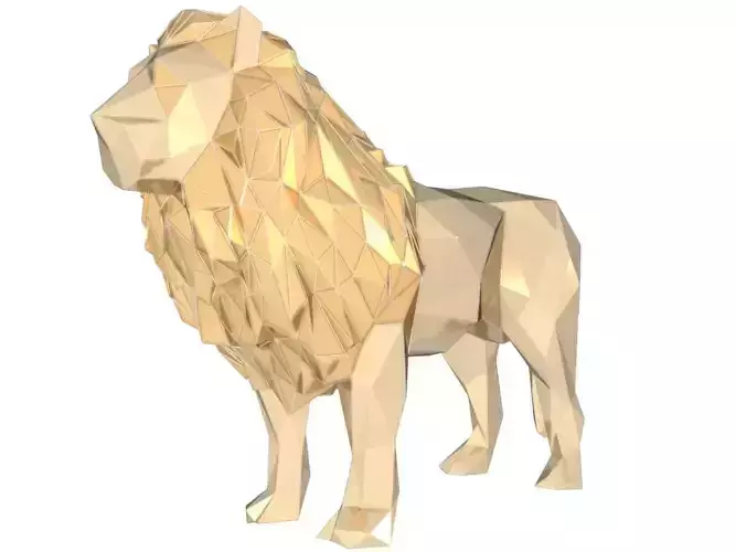 Polygonal Lion King