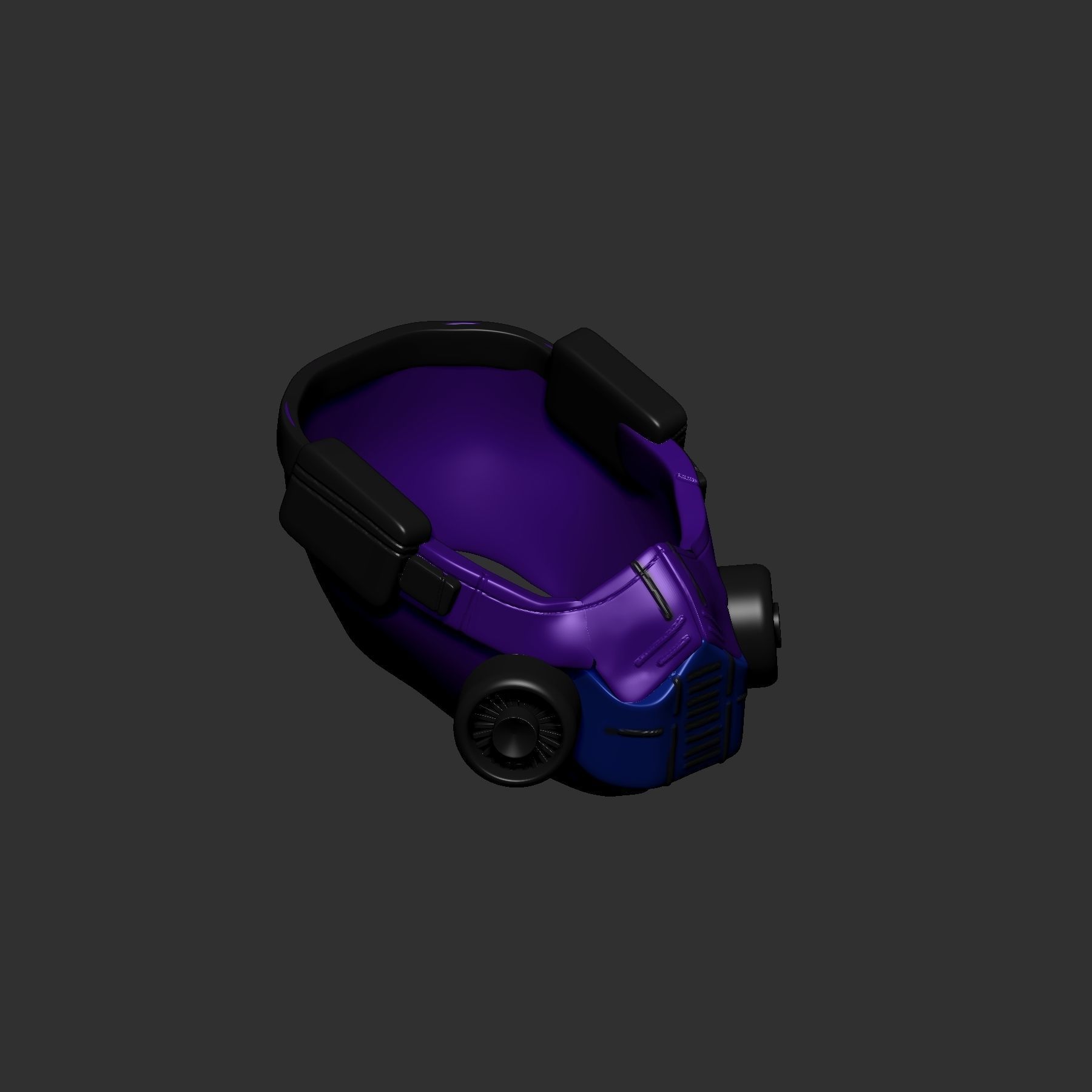 gas mask sculpt 3d printable 3D model_5