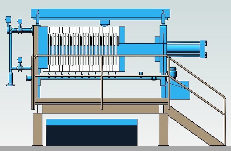 Filter Press 3D model_1