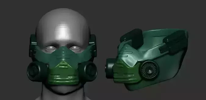 Gas mask helmet sculpt