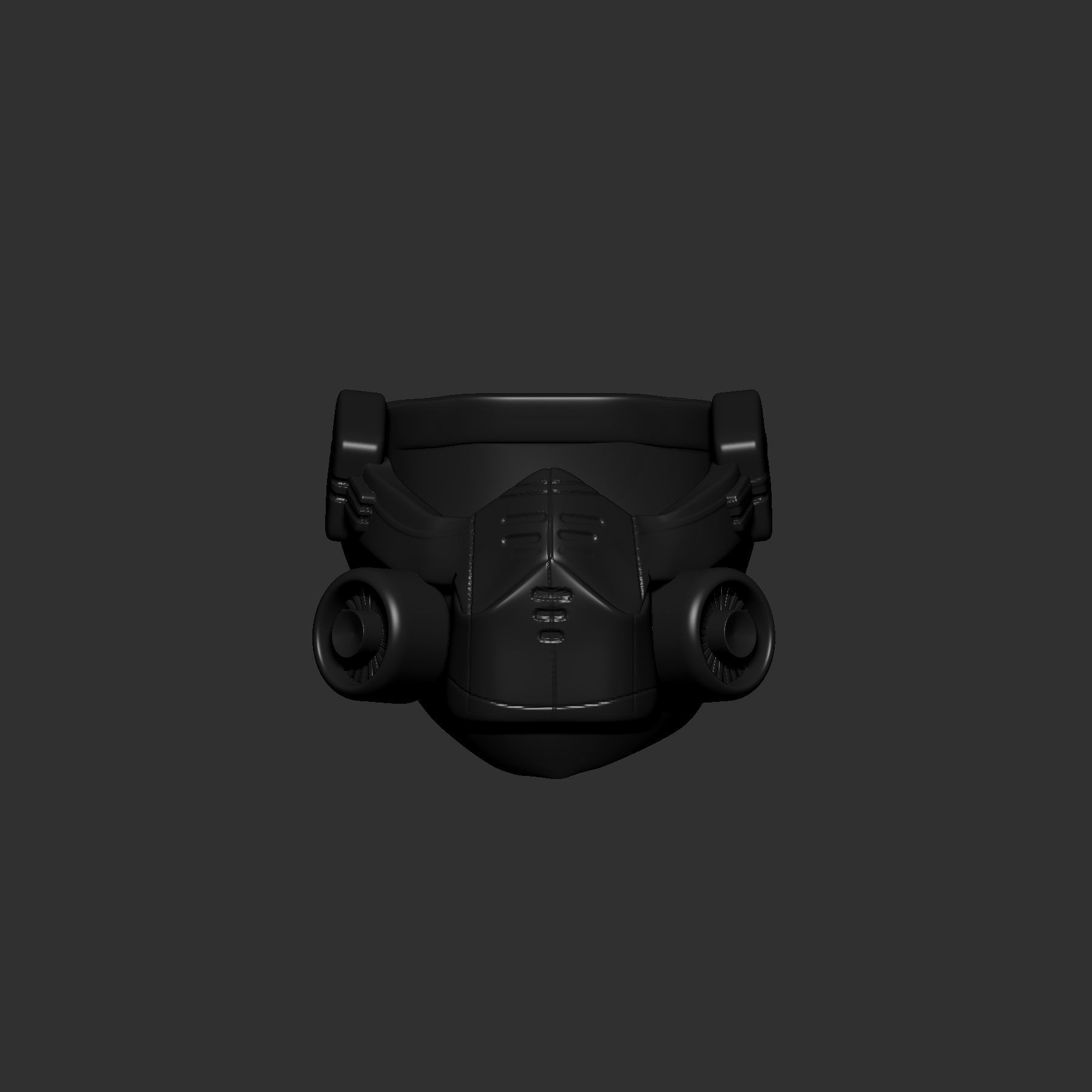 gas mask helmet 3d printable 3D model_2