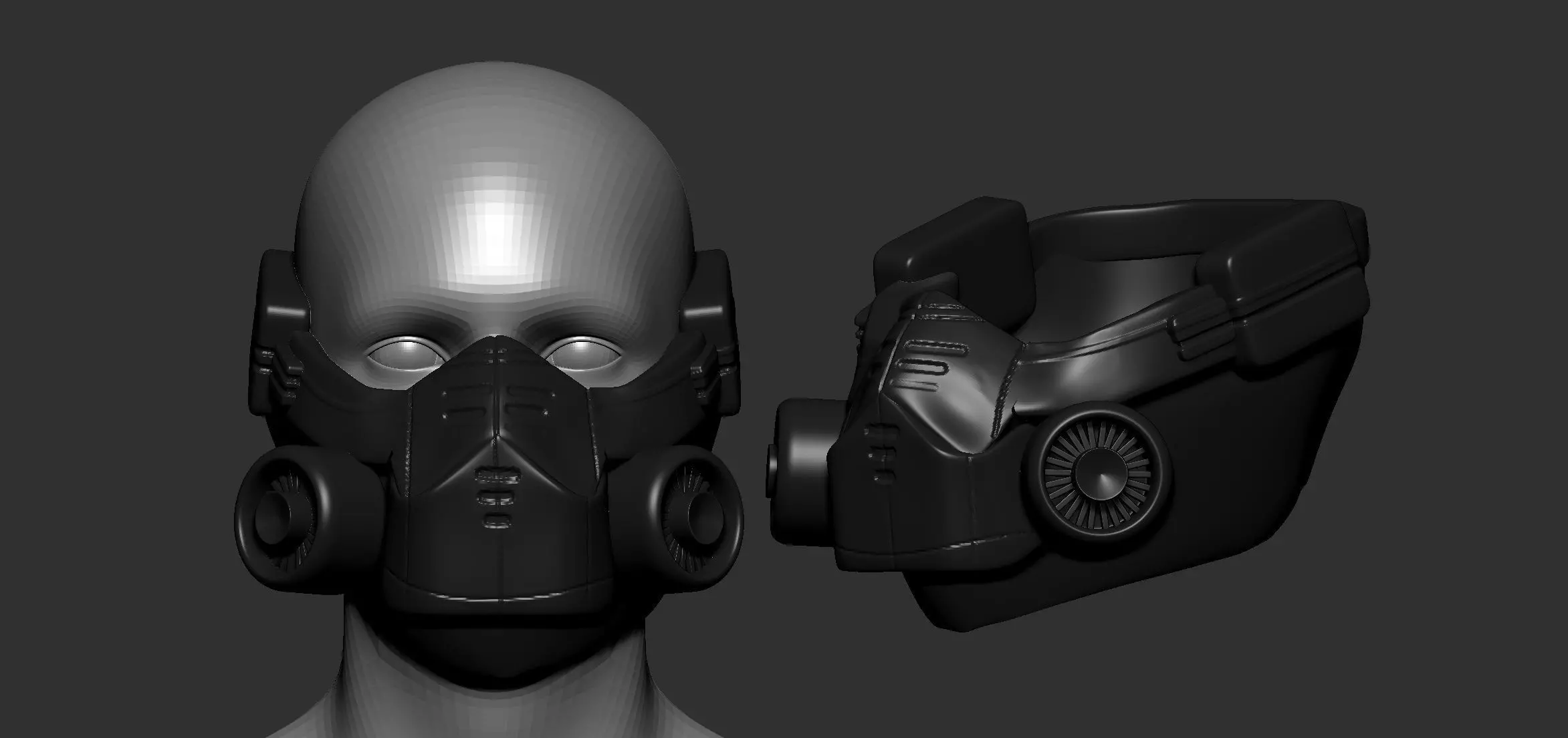 gas mask helmet 3d printable 3D model_0