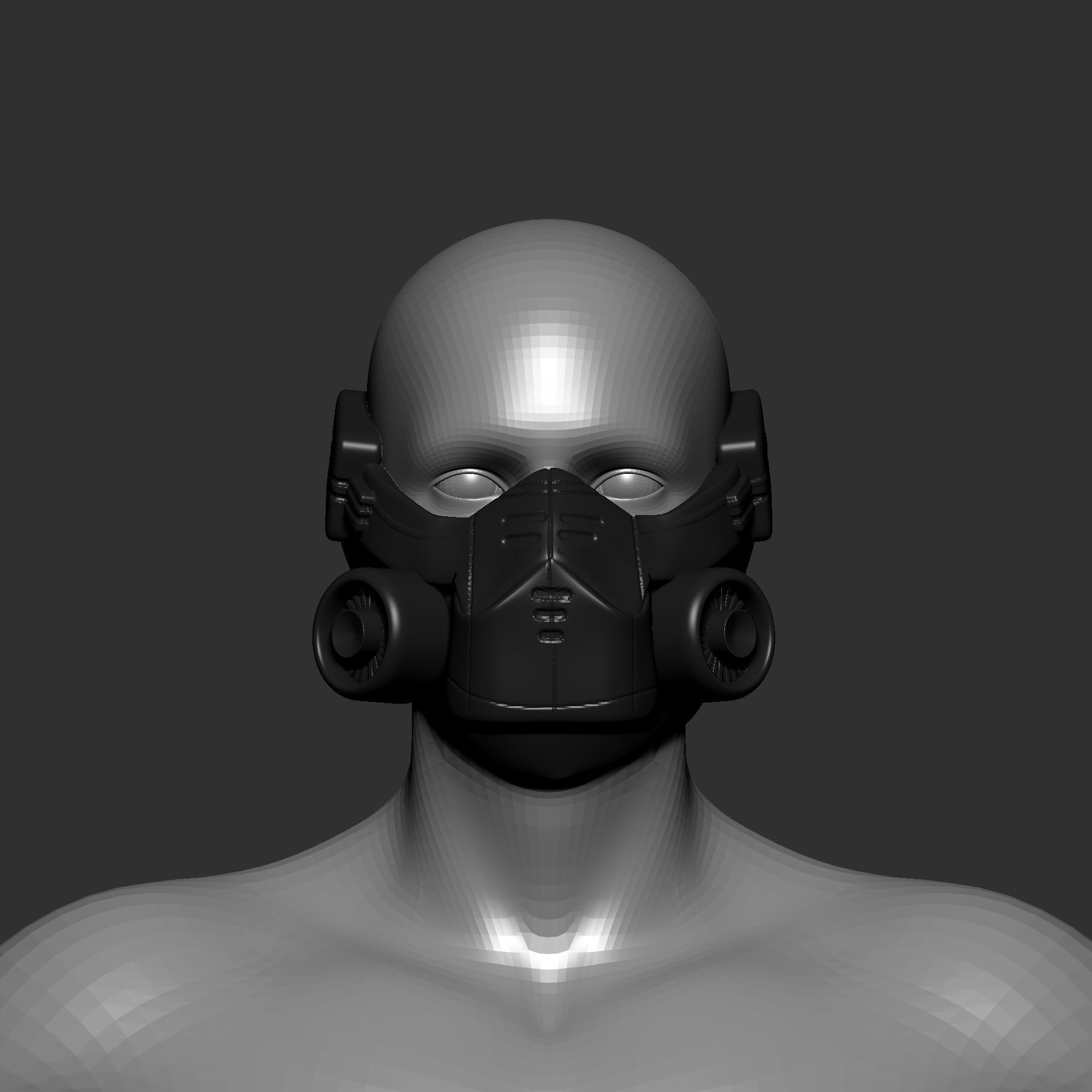 gas mask helmet 3d printable 3D model_1