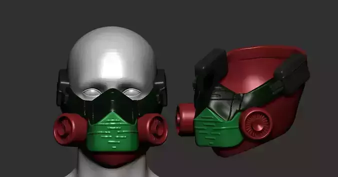 helmet high poly sculpt 3d printable 