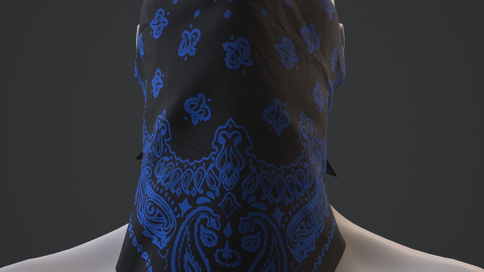 Bandanas two paisley Low-poly 3D model_15